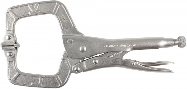 P53M11 Зажим ручной с фиксацией, С-образный захват, 275 мм, 0-90 мм, код товара: 47525, артикул: P53M11