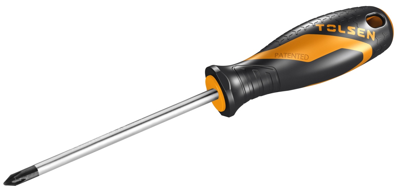 Отвертка крестовая "GRIPro", Phillips, PH1, 100 мм TOLSEN TT20007