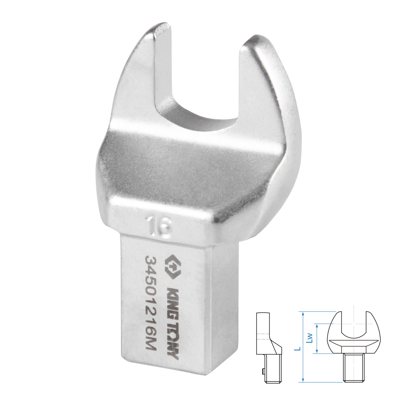 Насадка рожковая серии "FIT", 16 мм, 14х18 мм KING TONY 34501216M