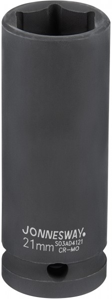 S03AD4121 Головка торцевая ударная глубокая 1/2"DR, 21 мм, код товара: 47198, артикул: S03AD4121