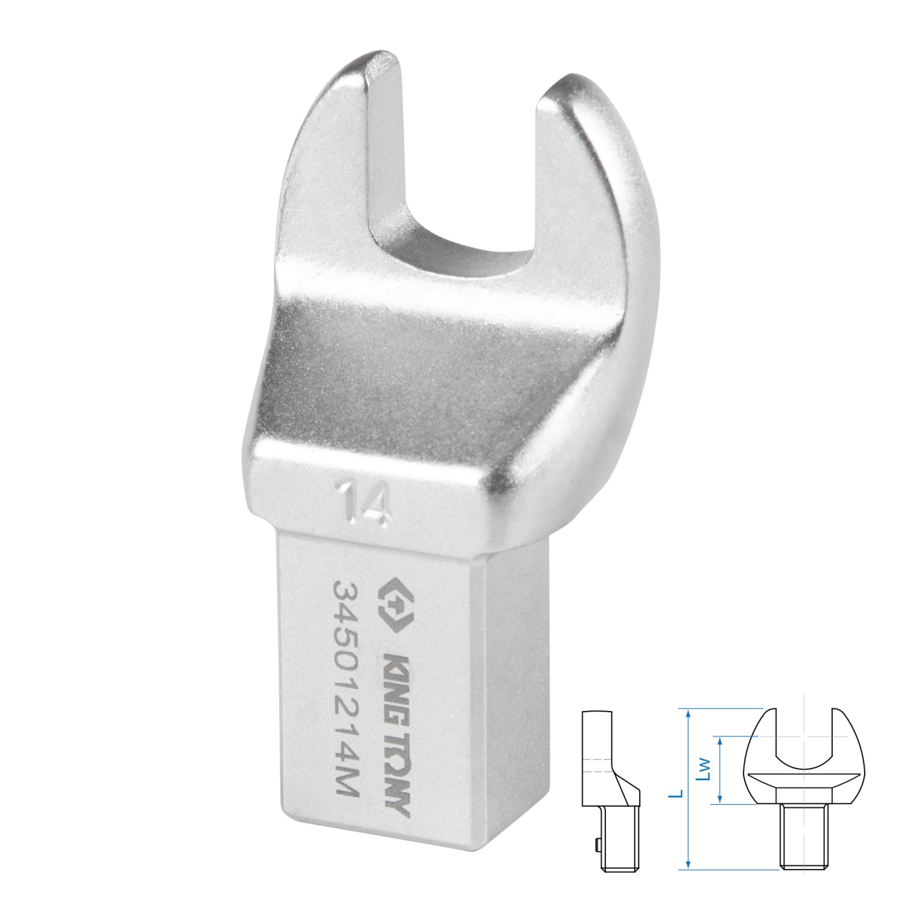 Насадка рожковая серии "FIT", 14 мм, 14х18 мм KING TONY 34501214M