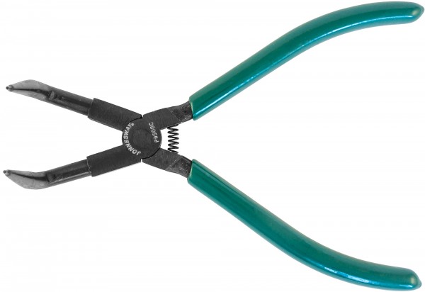 P9508C Щипцы загнутые 90° для стопорных колец удлиненные с ПВХ рукоятками, сжим, 215 мм, 10-32 мм, код товара: 48933, артикул: P9508C