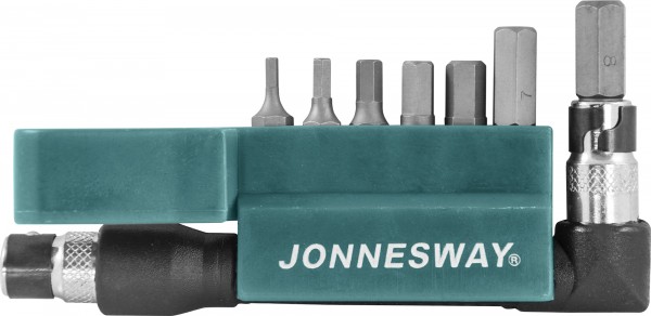 S08H2H8S Комплект вставок-бит 1/4"DR шестигранных, H2-H8, c Г-образным приводом, 8 предметов, код товара: 47462, артикул: S08H2H8S