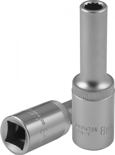 S04HD4708 Головка торцевая глубокая 12-гранная 1/2"DR, 8 мм, код товара: 49058, артикул: S04HD4708