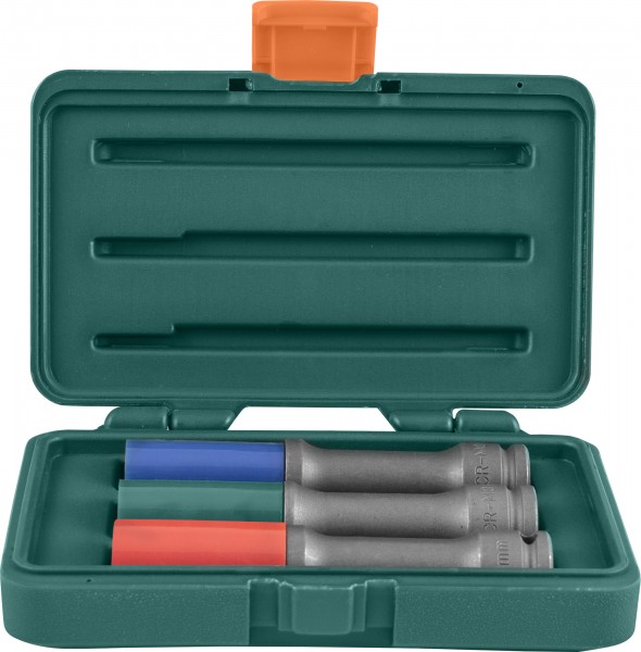 S18AD4103S Набор головки торцевые ударные тонкостенные глубокие для колесных дисков 17,19,21 мм, код товара: 48851, артикул: S18AD4103S