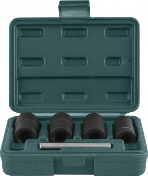 AN040120 Спиральные головки для демонтажа поврежденного крепежа в наборе, 17, 19, 21, 22 мм, 5 предметов, код товара: 49108, артикул: AN040120