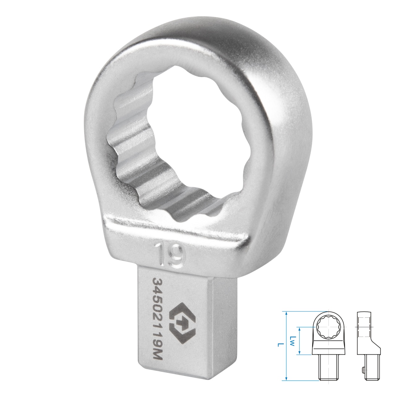 Насадка накидная серии "FIT", 19 мм, 9х12 мм KING TONY 34502119M