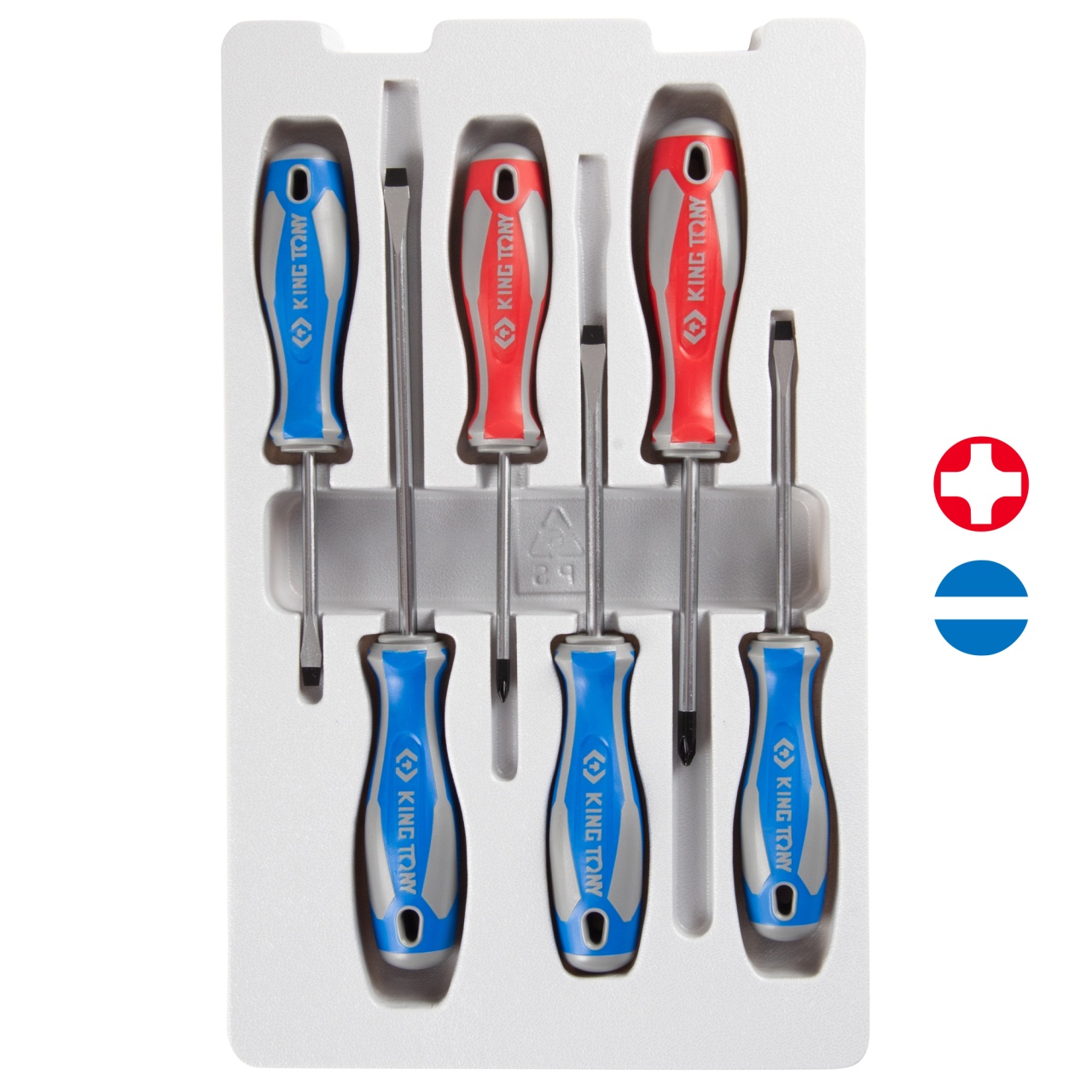 Набор отверток, 6 предметов KING TONY 31216MR