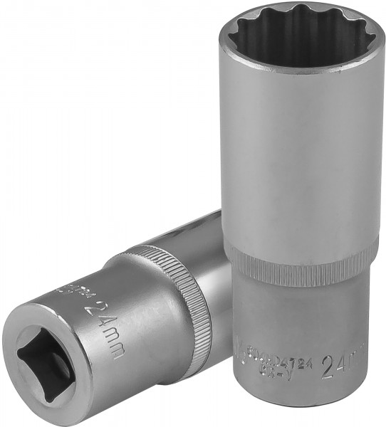 S04HD4724 Головка торцевая глубокая 12-гранная 1/2"DR, 24 мм, код товара: 49073, артикул: S04HD4724