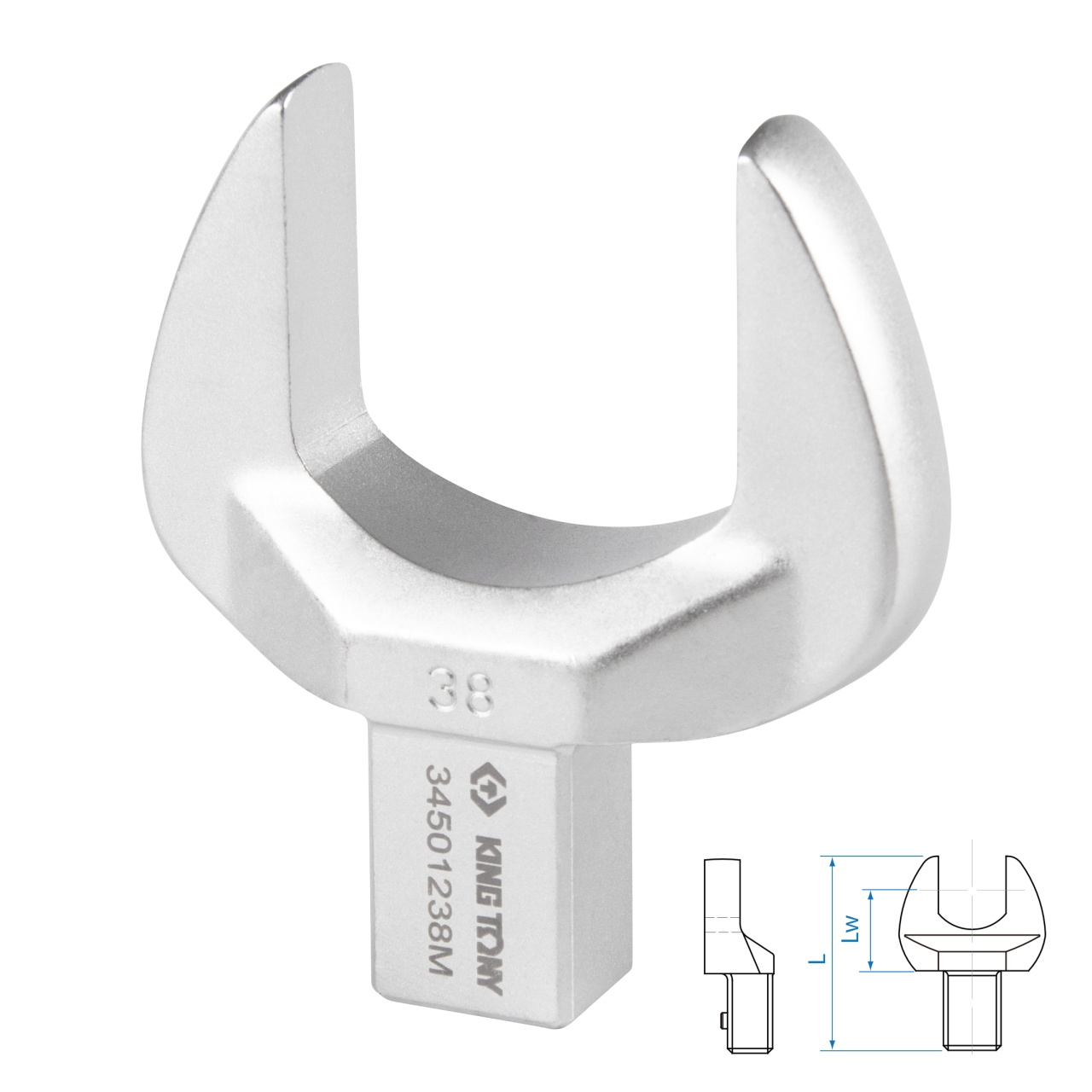 Насадка рожковая серии "FIT", 38 мм, 14х18 мм KING TONY 34501238M